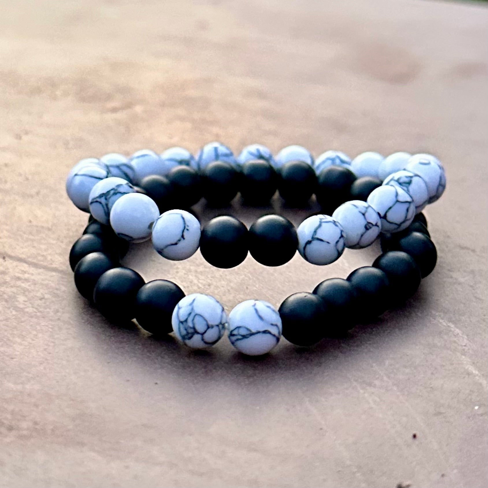 Black & white classic couple bracelet