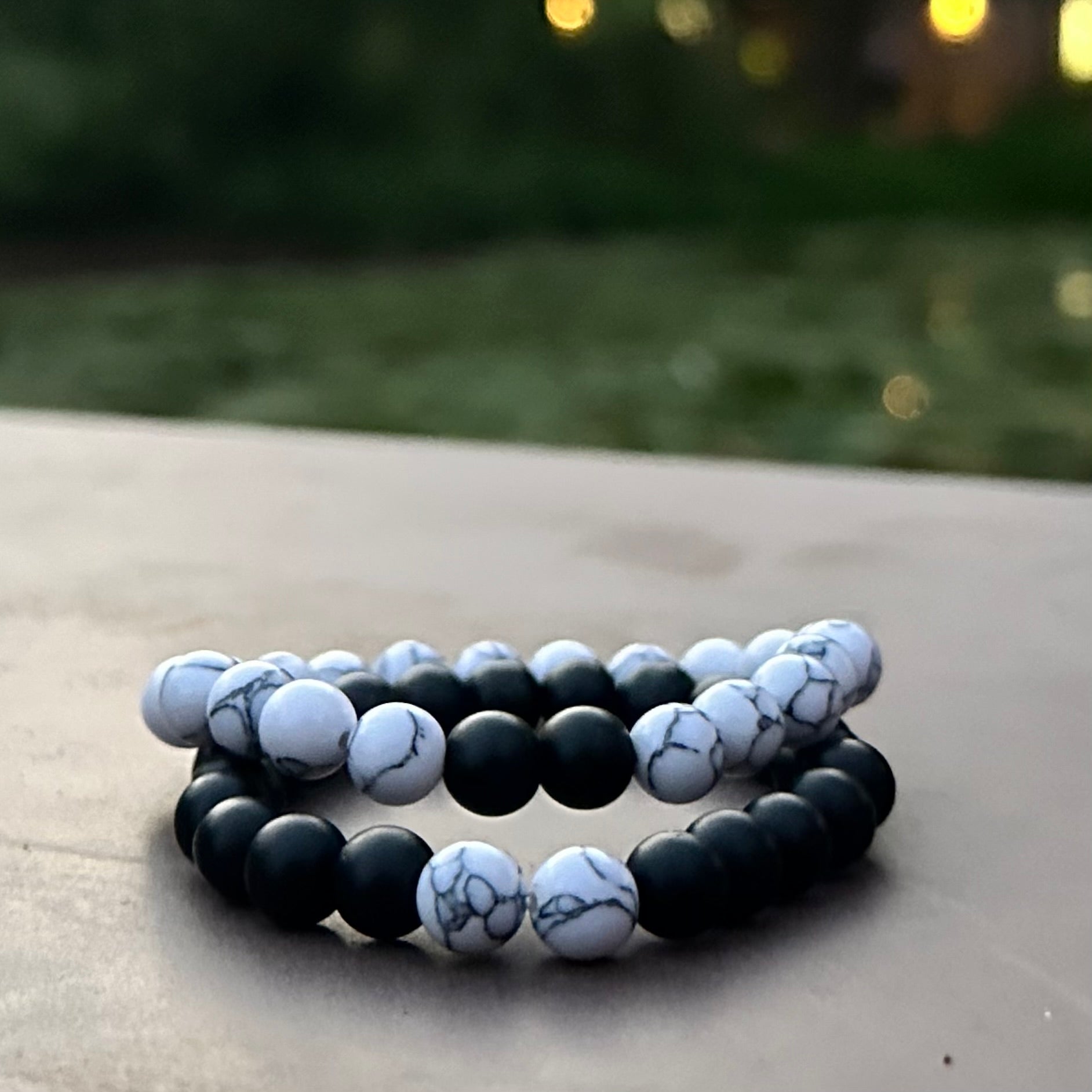 Black & white classic couple bracelet