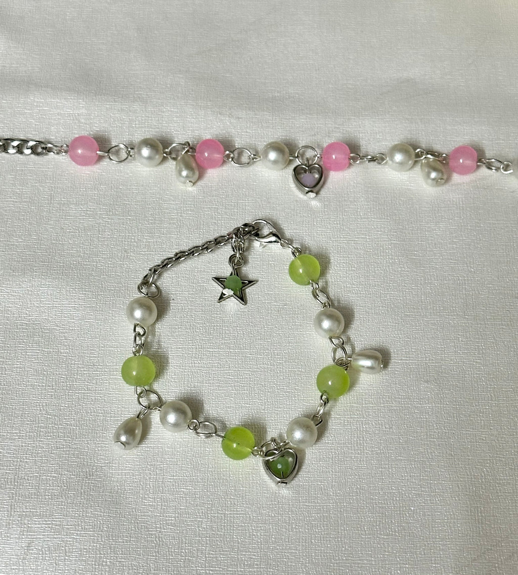 Heart charm bracelets