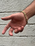 Chunky men's golden bracelet