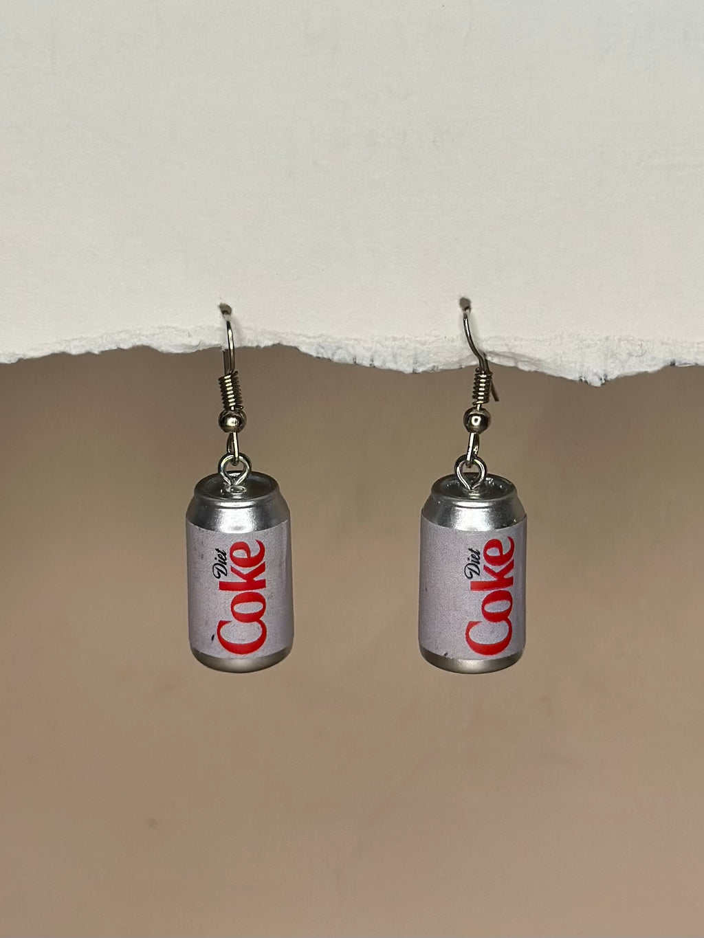 Diet Coke earrings