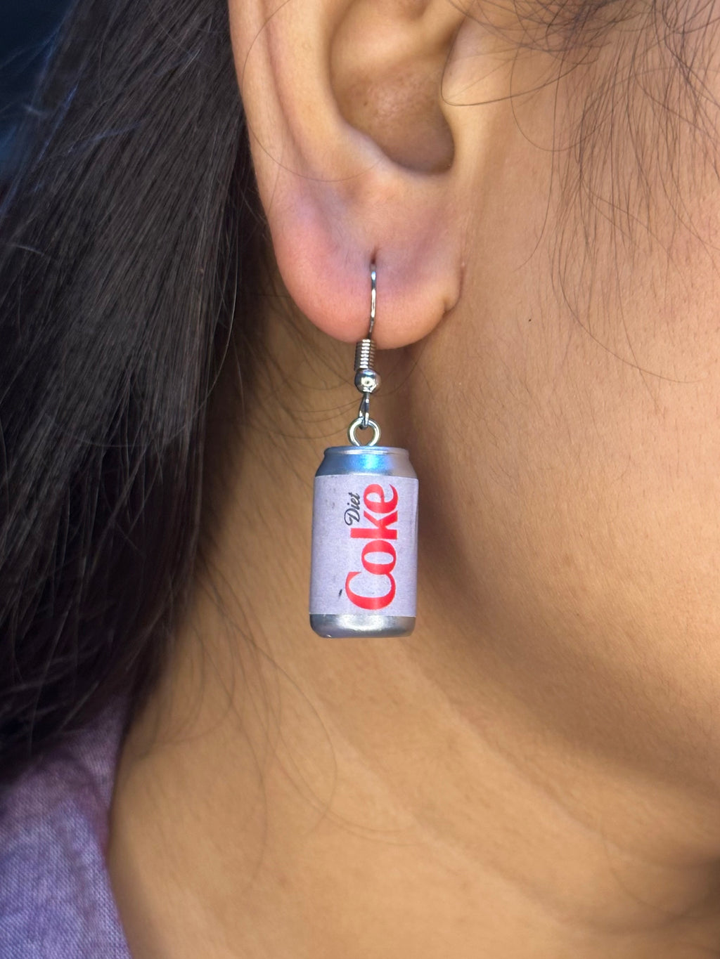 Diet Coke earrings