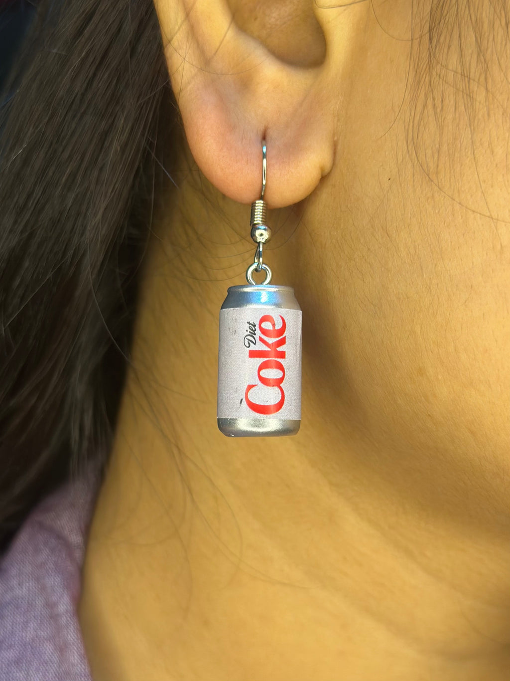 Diet Coke earrings