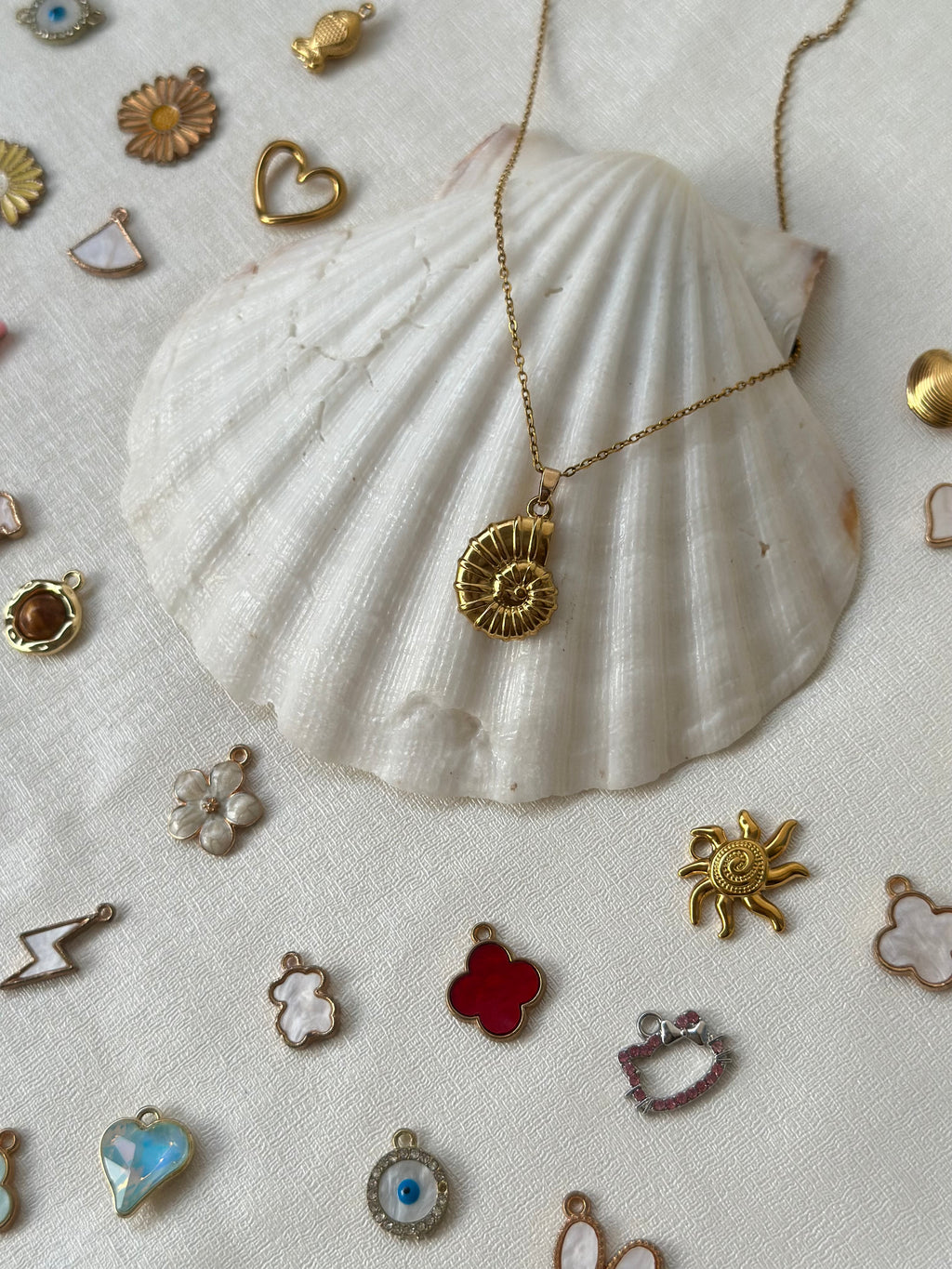 Spiral shell pendant