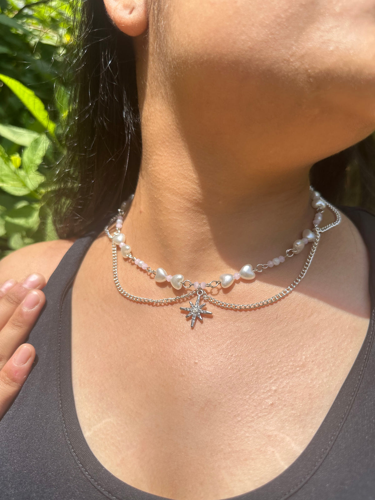 Starlit bling necklace