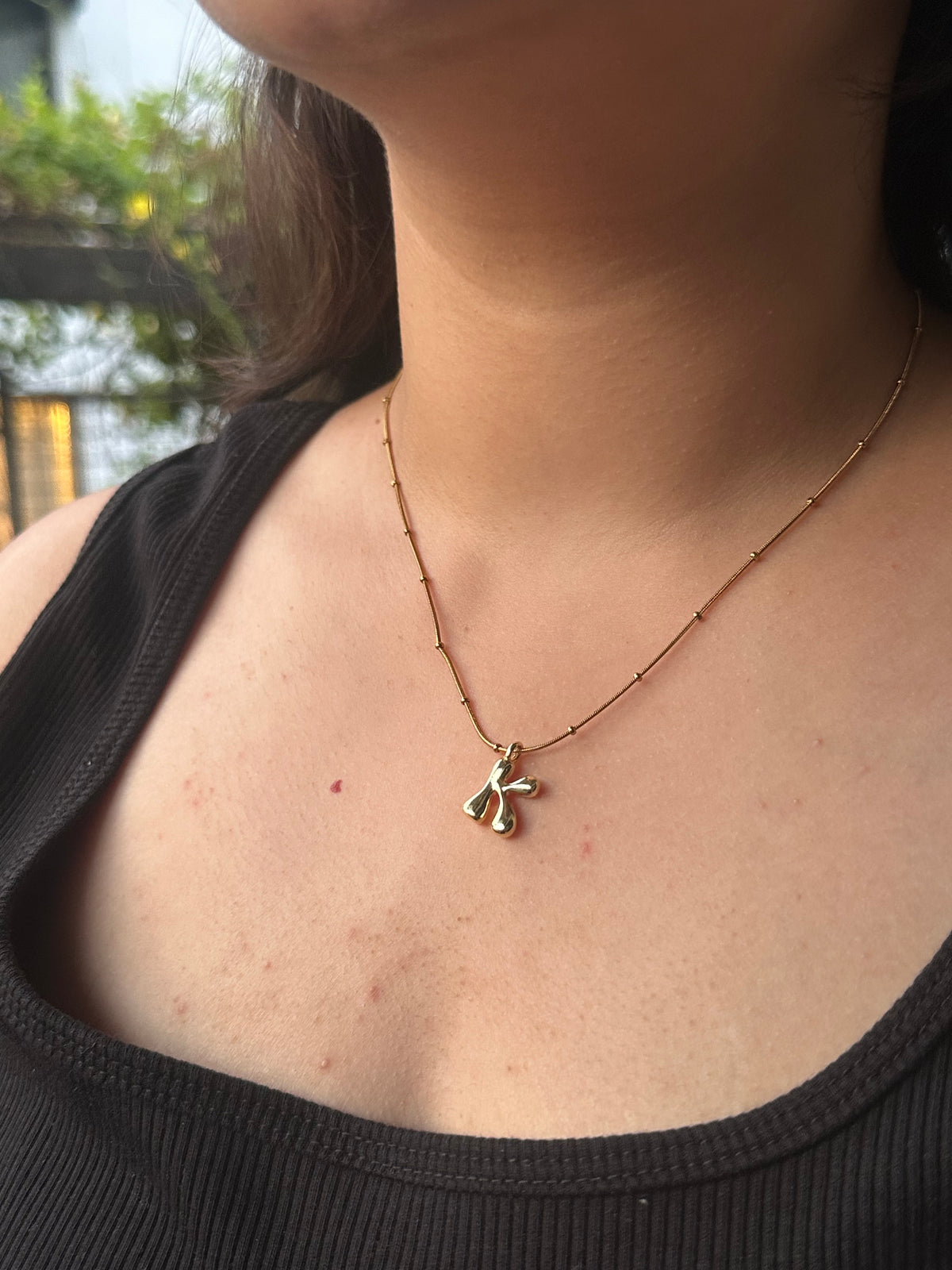 Alphabet Bubble pendant