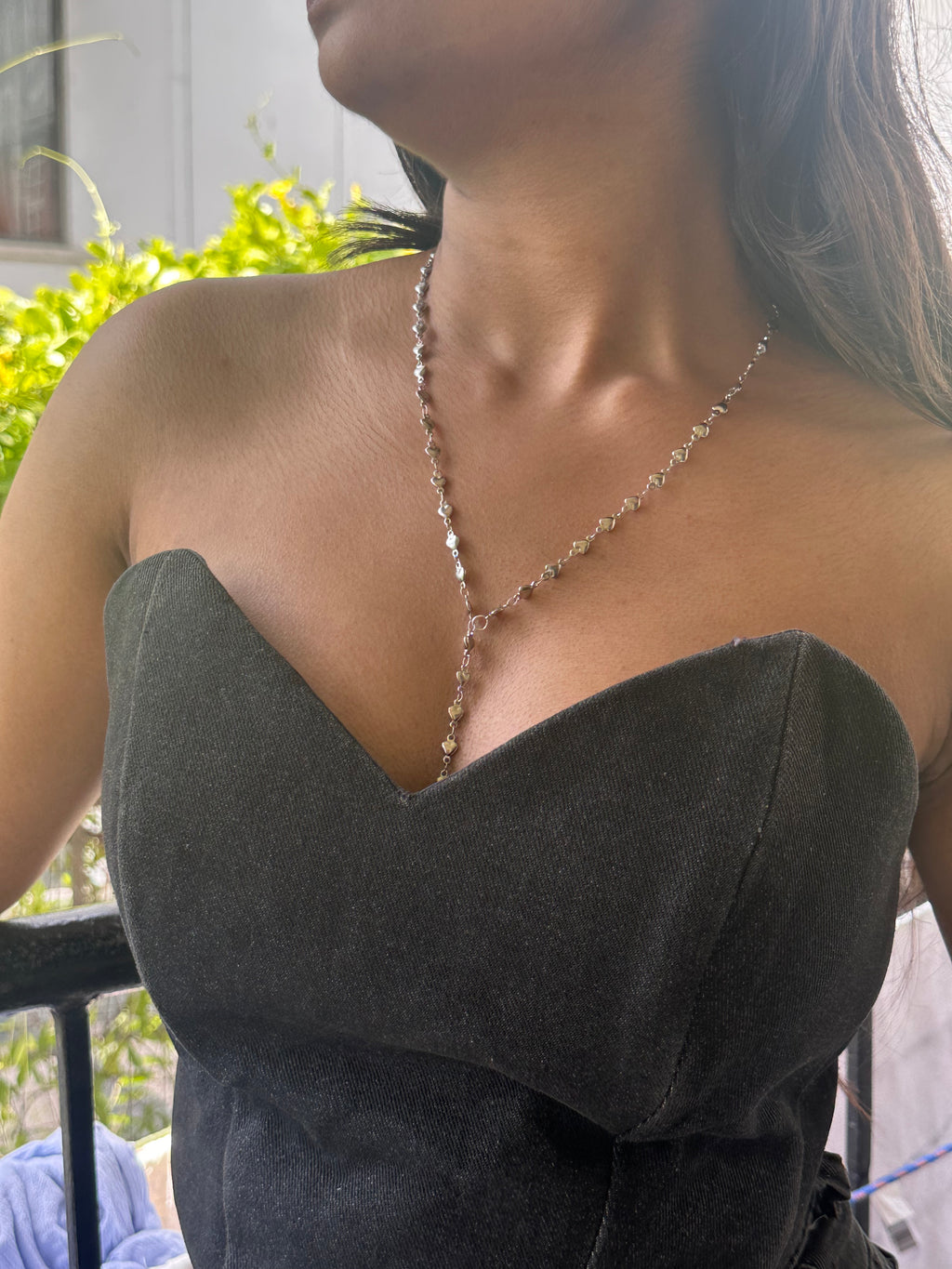 Heart chain necklace