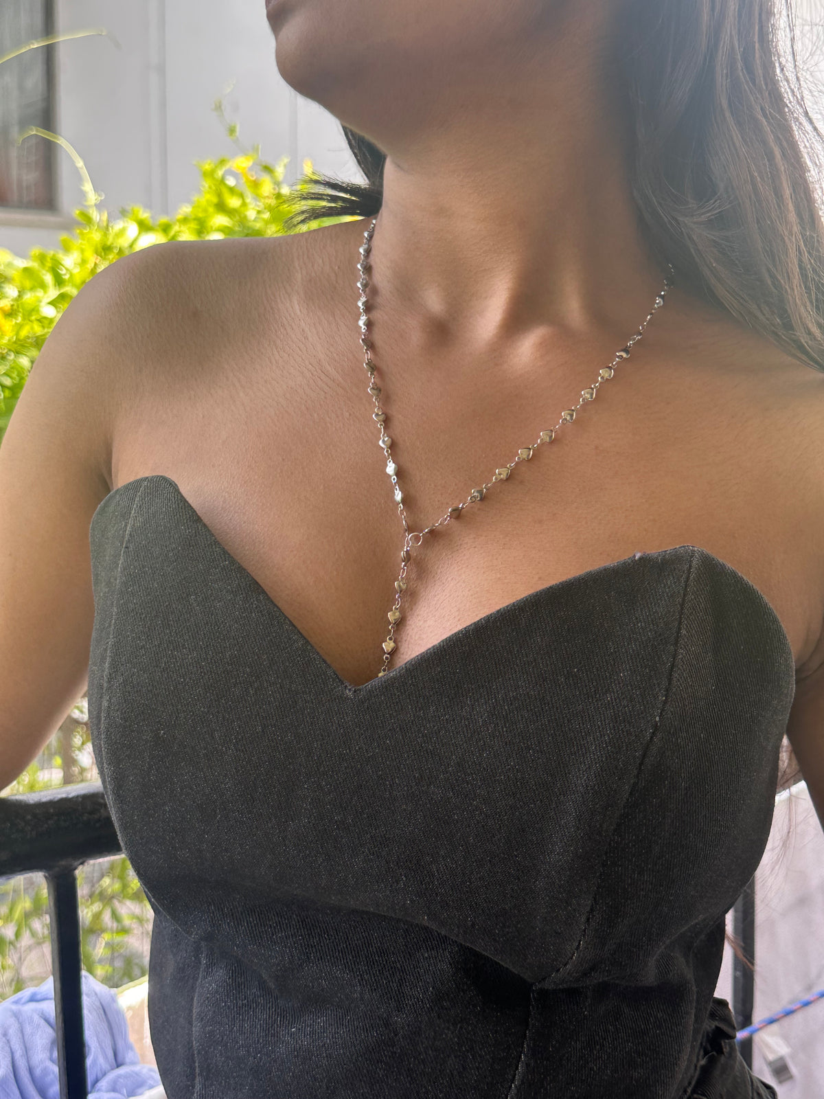 Heart chain necklace