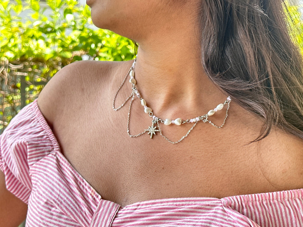 Starlit bling necklace