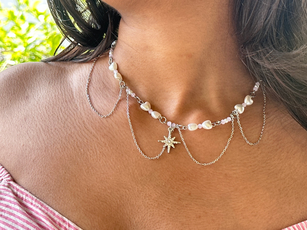 Starlit bling necklace